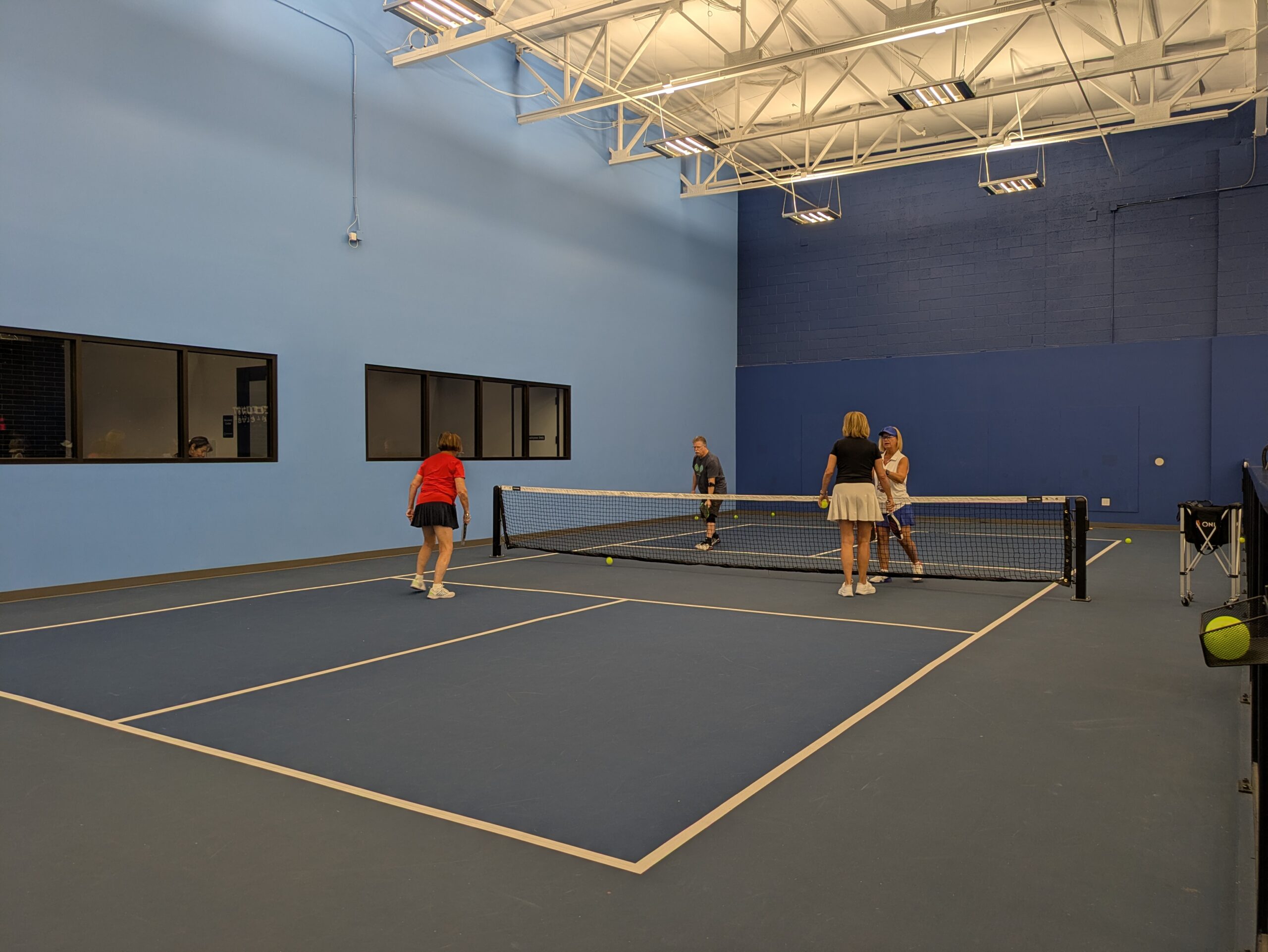 Competitive league play in action at Center Court Glendale