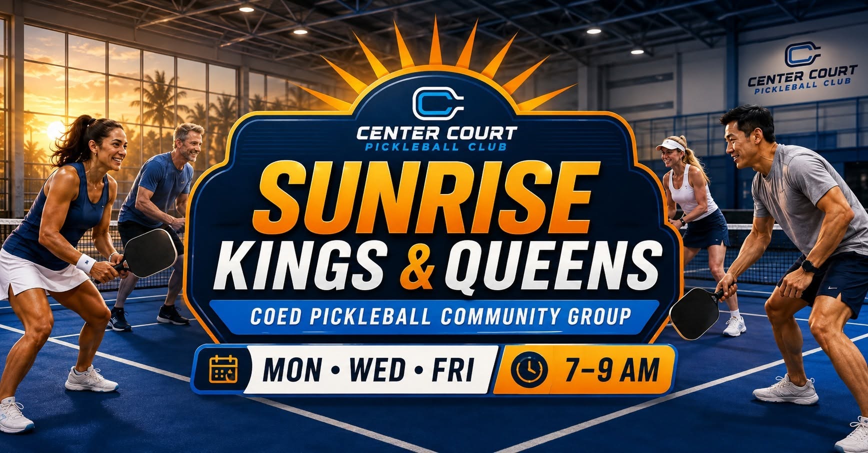 Sunrise Kings & Queens - Monday, Wednesday and Friday, 7-9 AM